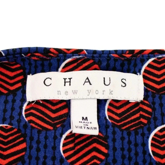 Chaus Knot Front Wrap Blouse Medium - Picture 3 of 3